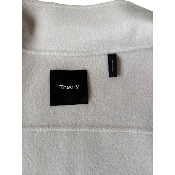 Theory Wool Cashmere Utility Coat Jacket Rosewood Pink Size L - Picture 5 of 16